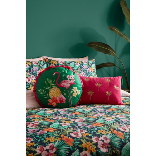 Nutmeg Home Round Tropical Hot House Cushion thumbnail 2