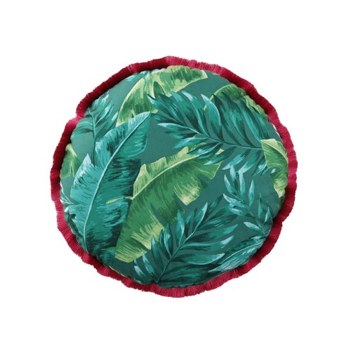 Nutmeg Home Round Tropical Hot House Cushion thumbnail 3