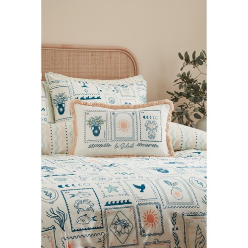 Nutmeg Home Medina Postcard Cushion thumbnail 2