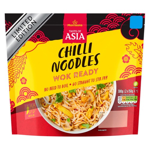 Morrisons Ready To Wok Chilli Noodles   300g
