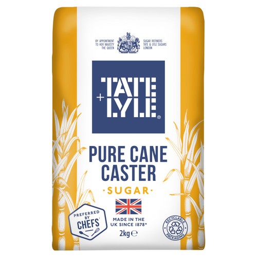 Tate & Lyle Pure Cane Caster Sugar 2kg
