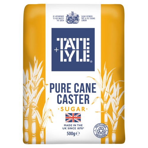 Tate & Lyle Pure Cane Caster Sugar 500g