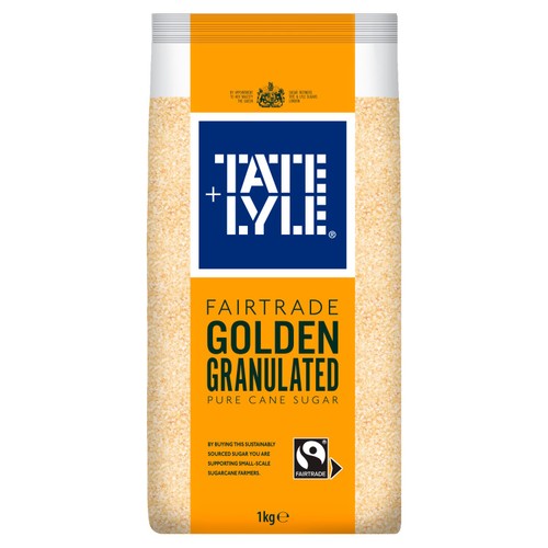 Tate & Lyle Fairtrade Golden Granulated Pure Cane Sugar 1kg