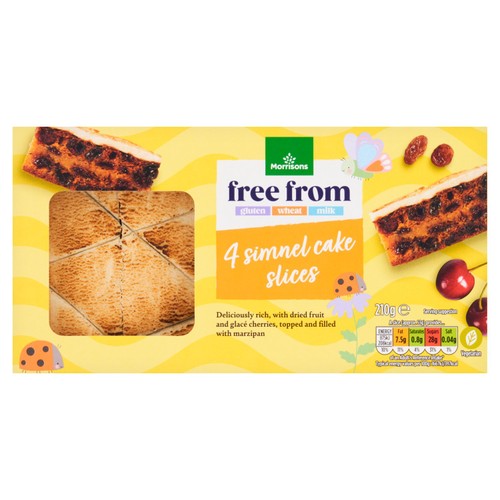 Morrisons Free From 4 Simnel Cakes