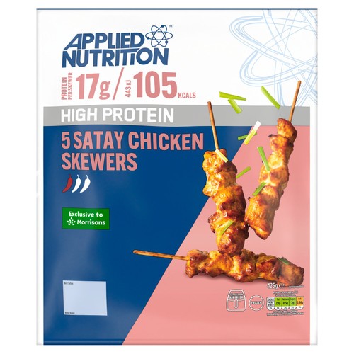 Applied Nutrition High Protein  5 Satay Chicken Skewers