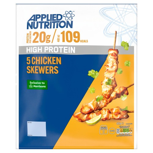 Applied Nutrition High Protein  5 Plain Chicken Skewers