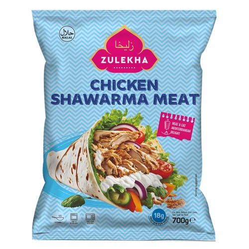 Zulekha Halal Chicken Shwarma Meat 700g