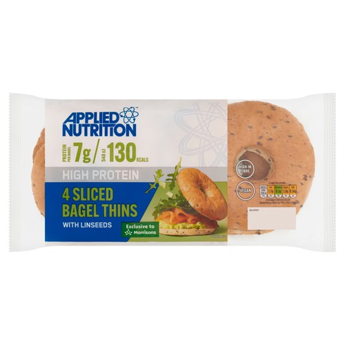 Applied Nutrition High Protein 4 Sliced Bagel Thins