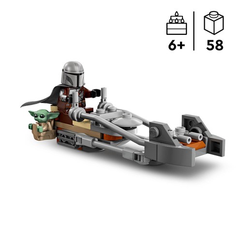 Lego Star Wars Tm The Mandalorian & Grogu's Speeder Bike 75436 thumbnail 6
