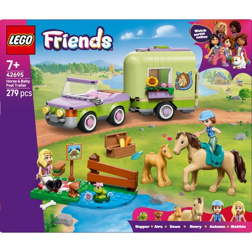 Lego Friends Horse & Baby Foal Trailer 42695