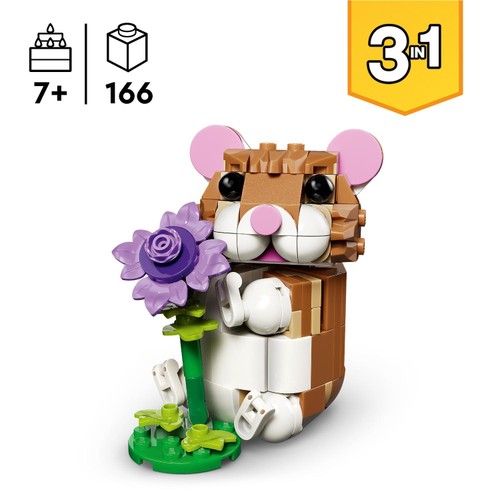 Lego Creator Cute Hamster With A Flower 31376 thumbnail 3