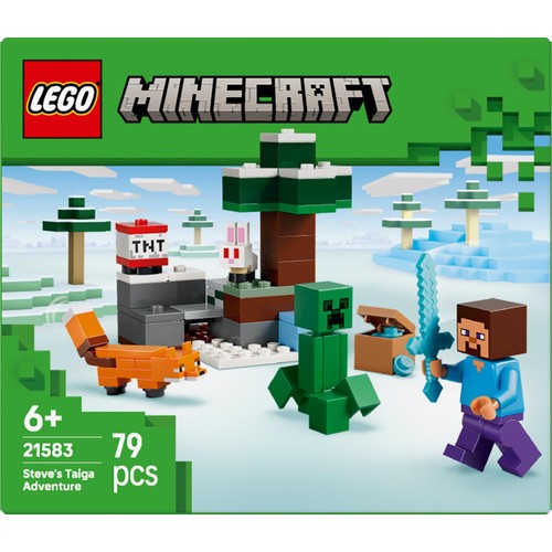 Lego Minecraft Steve's Taiga Adventure 21583 thumbnail 2