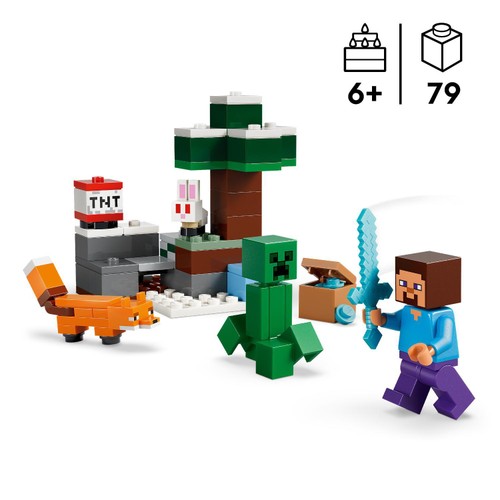 Lego Minecraft Steve's Taiga Adventure 21583 thumbnail 3