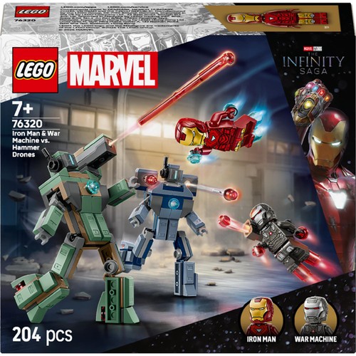 Lego Marvel Iron Man & War Machine Vs. Hammer Drones 76320 thumbnail 3
