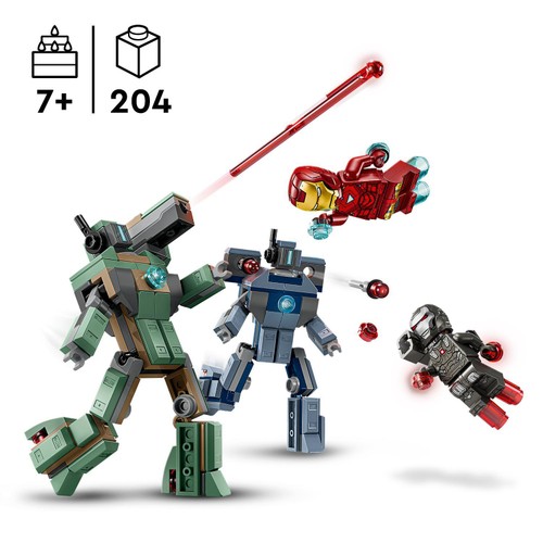 Lego Marvel Iron Man & War Machine Vs. Hammer Drones 76320 thumbnail 4