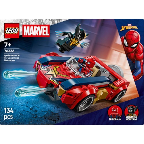Lego Super Heroes Marvel Spider-Man Car Vs. Venomized Wolverine 76336
