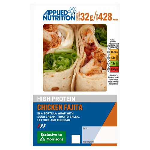 Applied Nutrition High Protein Chicken Fajita Wrap 219g thumbnail 2