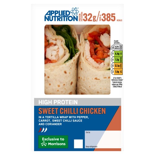 Applied Nutrition High Protein Sweet Chilli Chicken Wrap 226g