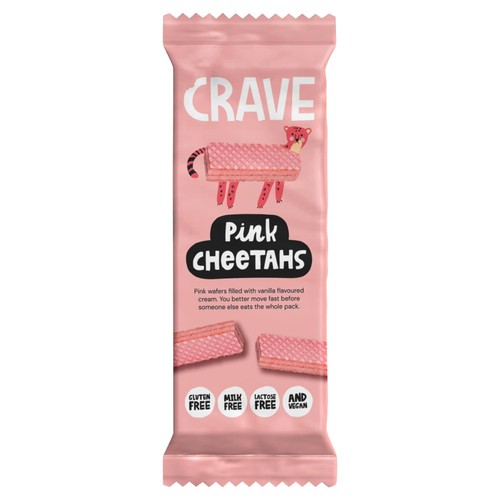Crave Free From Pink Cheetah Wafers 