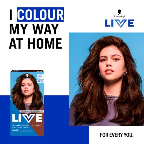 LIVE Intense Colour Permanent Hair Dye 088 Urban Brown thumbnail 2