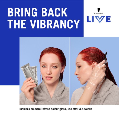 LIVE Intense Colour Permanent Hair Dye 043 Red Passion thumbnail 2