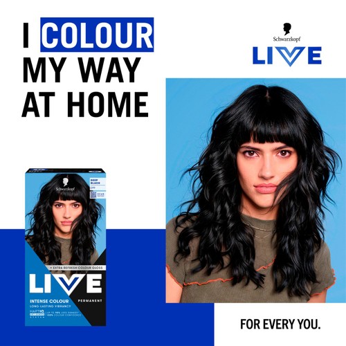 LIVE Intense Colour Permanent Hair Dye 099 Deep Black thumbnail 2