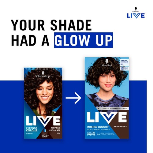 LIVE Intense Colour Permanent Hair Dye 880 Tempting Chocolate thumbnail 6
