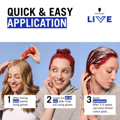 LIVE Intense Colour Permanent Hair Dye 035 Real Red thumbnail 6