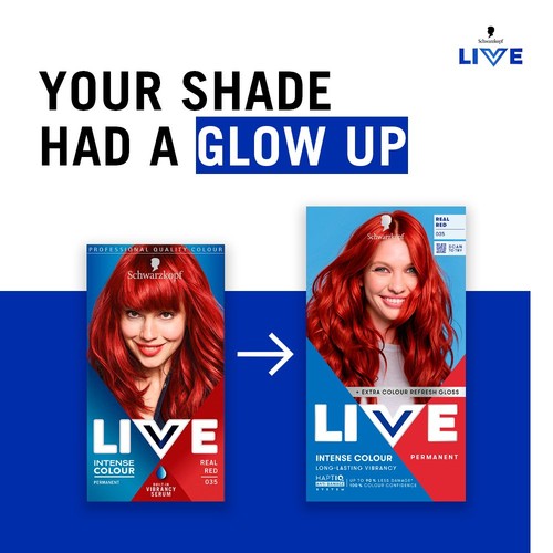 LIVE Intense Colour Permanent Hair Dye 035 Real Red thumbnail 7
