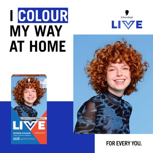 LIVE Intense Colour Permanent Hair Dye 030 Mango Twist thumbnail 2