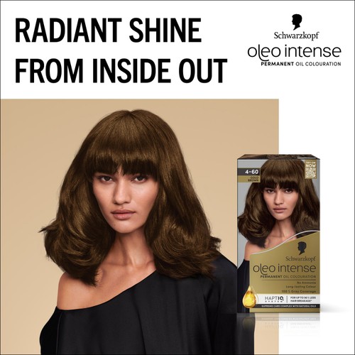 Schwarzkopf Oleo Intense Permanent Hair Dye 4-60 Gold Brown thumbnail 2