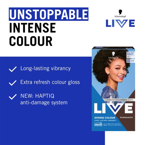 LIVE Intense Colour Permanent Hair Dye 089 Bitter Sweet Chocolate thumbnail 3
