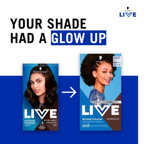 LIVE Intense Colour Permanent Hair Dye 089 Bitter Sweet Chocolate thumbnail 7