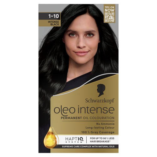 Schwarzkopf Oleo Intense Permanent Hair Dye 1-10 Intense Black