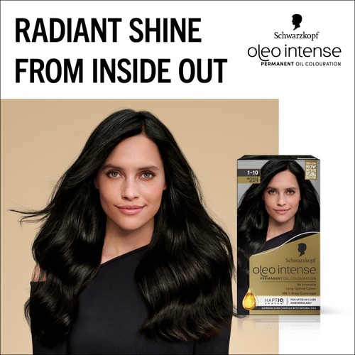 Schwarzkopf Oleo Intense Permanent Hair Dye 1-10 Intense Black thumbnail 2