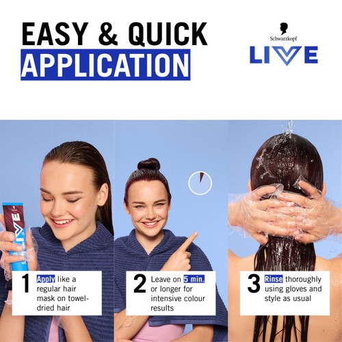 LIVE Go Gloss Temporary Hair Dye Glossing Strawberry Soda thumbnail 5