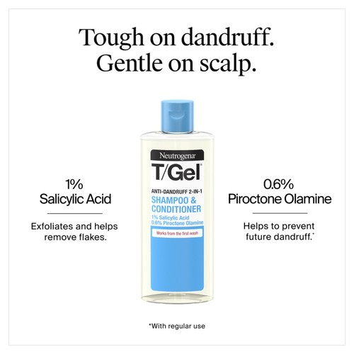 Neutrogena T/Gel Anti-Dandruff 2-in-1 Shampoo & Conditioner 250ml thumbnail 3