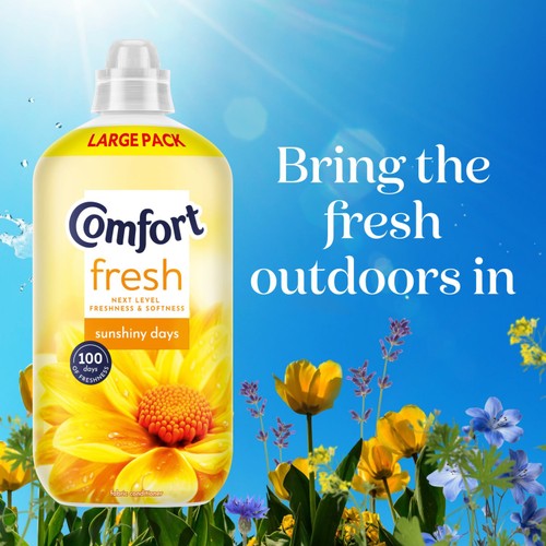Comfort Fresh Sunshiny Days Fabric Conditioner 52 Washes thumbnail 2