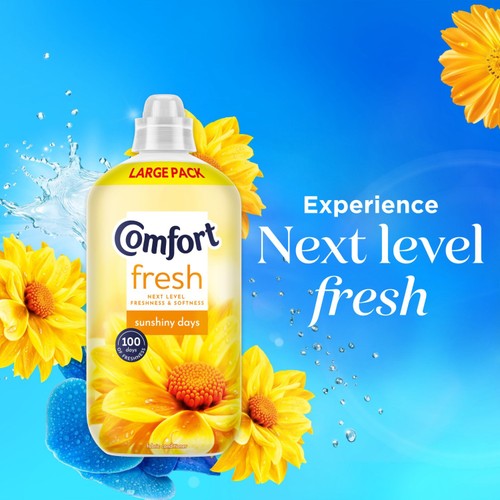 Comfort Fresh Sunshiny Days Fabric Conditioner 52 Washes thumbnail 3