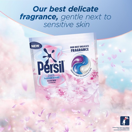 Persil Pure Heaven Scent Non Bio Washing Capsules 44 Washes thumbnail 2