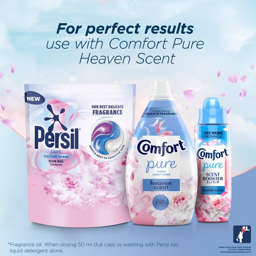 Persil Pure Heaven Scent Non Bio Washing Capsules 44 Washes thumbnail 6