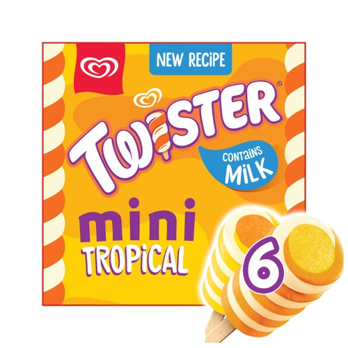 Twister Mini Tropical Ice Cream Lollies 6 x 50ml
