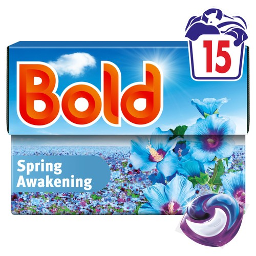Bold All-In-1 Pods Washing Liquid Capsules Spring Awakening 15 Washes thumbnail 2