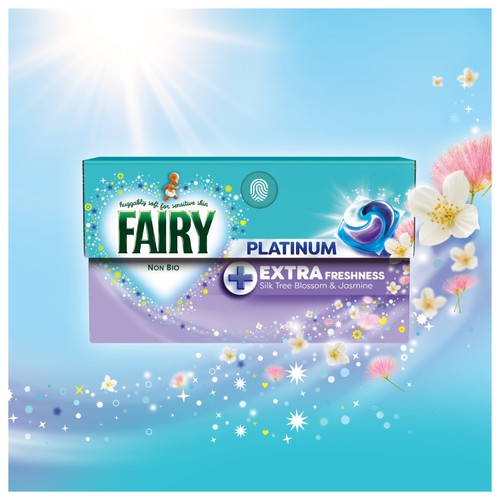 Fairy Non-Bio Platinum Silk Tree Blossom & Jasmine Laundry Pods 30 Washes thumbnail 3
