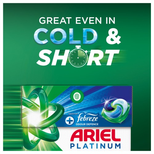 Ariel Platinum Washing Capsules +Touch Of Febreze Odour Defence 30 Washes thumbnail 2