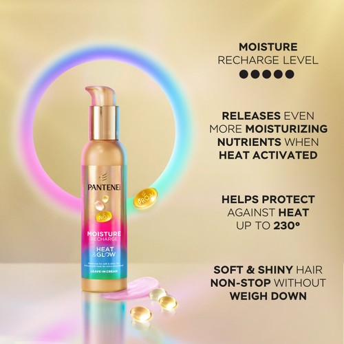 Pantene Moisture Recharge Pro-V Heat & Glow Leave-In Cream thumbnail 4