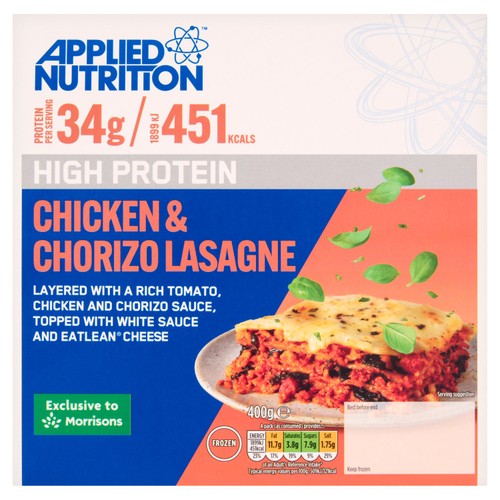 Applied Nutrition High Protein Chicken & Chorizo Lasagne 400g