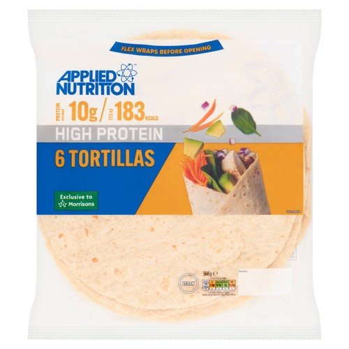 Applied Nutrition High Protein 6 Plain Tortillas thumbnail 2
