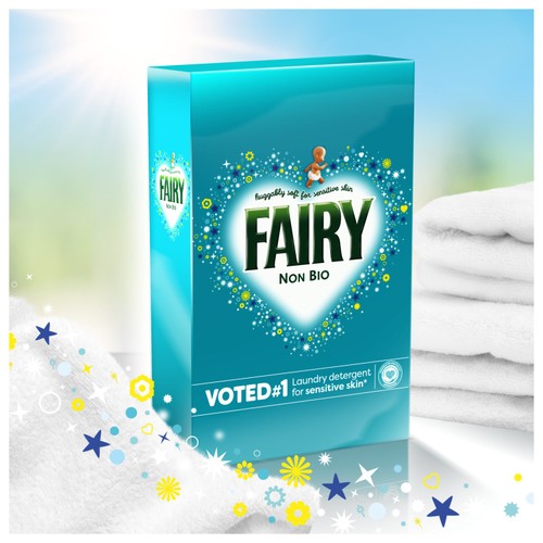 Fairy Non-Bio For Sensitive Skin Laundry Powder 44 Washes  thumbnail 3