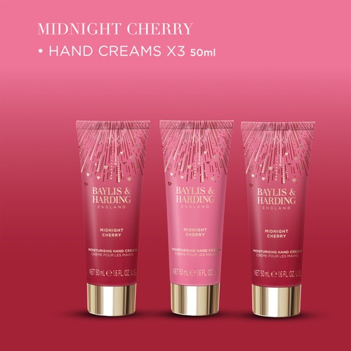 Baylis & Harding Midnight Cherry Luxury Hand Treats Gift Set thumbnail 3